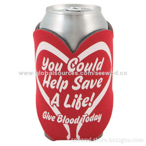 Promotional Love-shaped Cooler Can